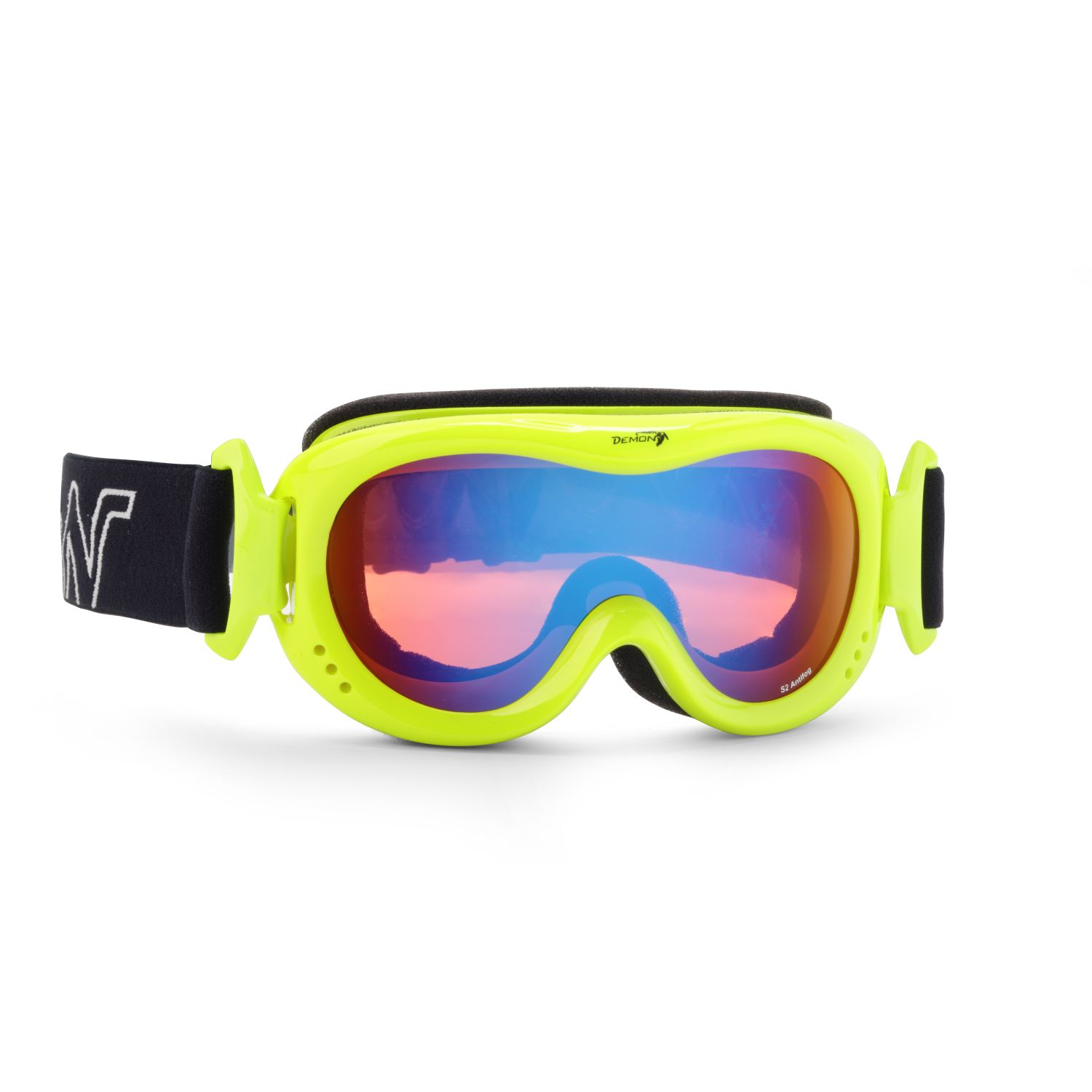 Demon Snow 6 Mirror, skibriller, junior, gul
