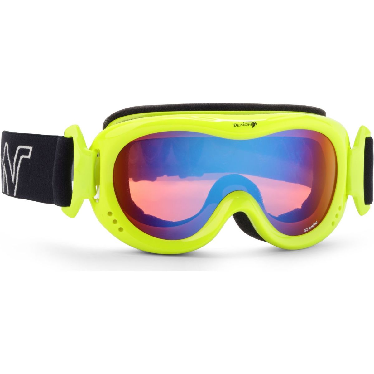 Demon Snow 6 Mirror, Skibriller, Junior, Yellow Fluo Safety