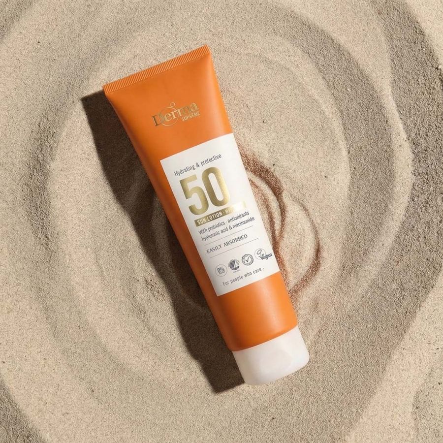 Derma Supreme slnečné mlieko na opaľovanie SPF50, 150 ml