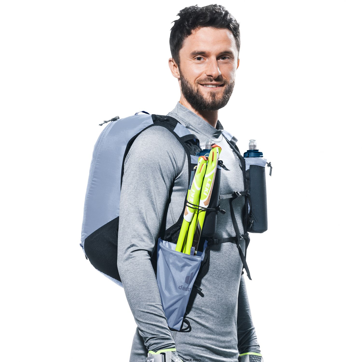Deuter Ascender 13, mochila de corrida, unissex, preto