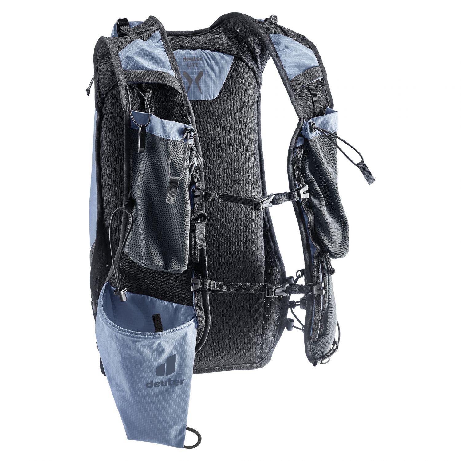 Deuter Ascender 13, mochila de corrida, unissex, preto