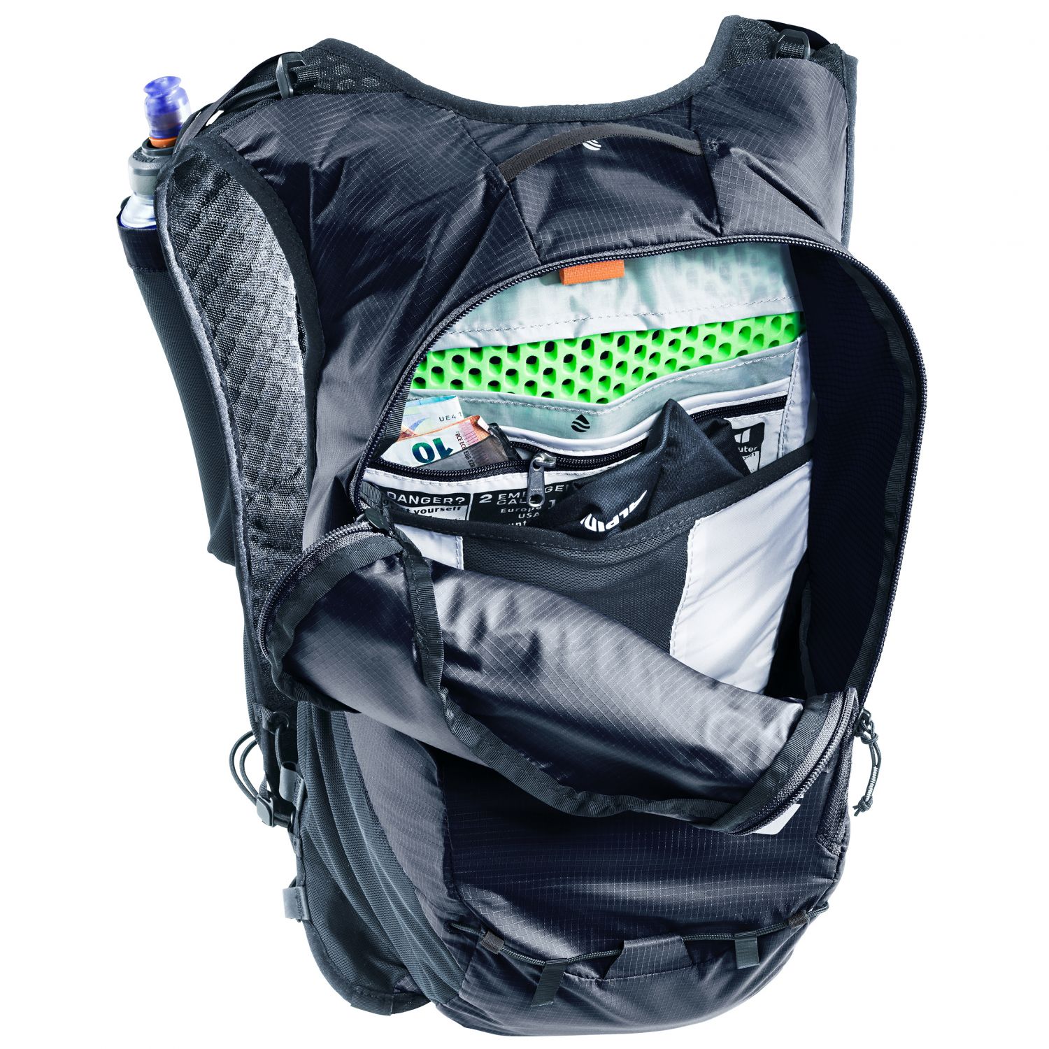 Deuter Ascender 7, bežecký batoh, čierny