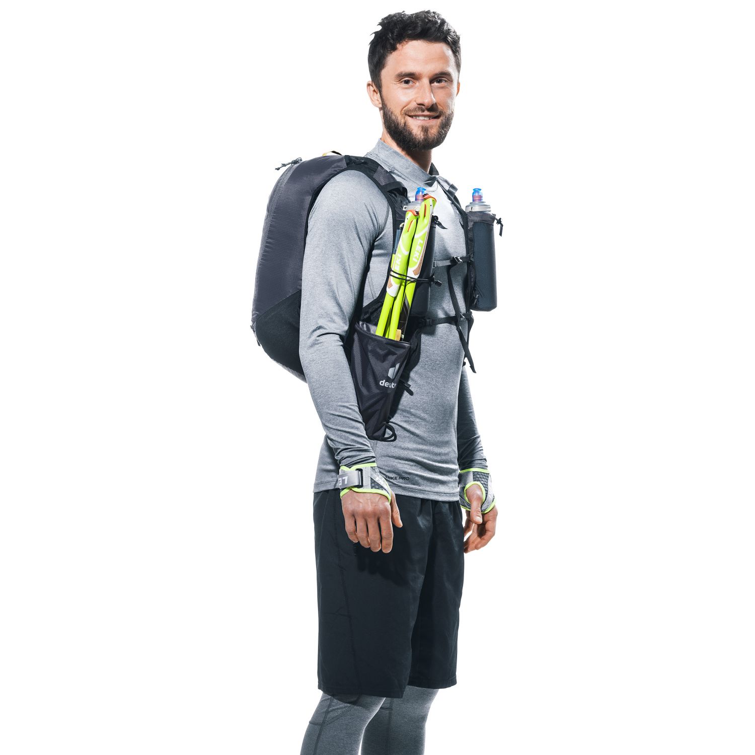 Deuter Ascender 7, bežecký batoh, čierny