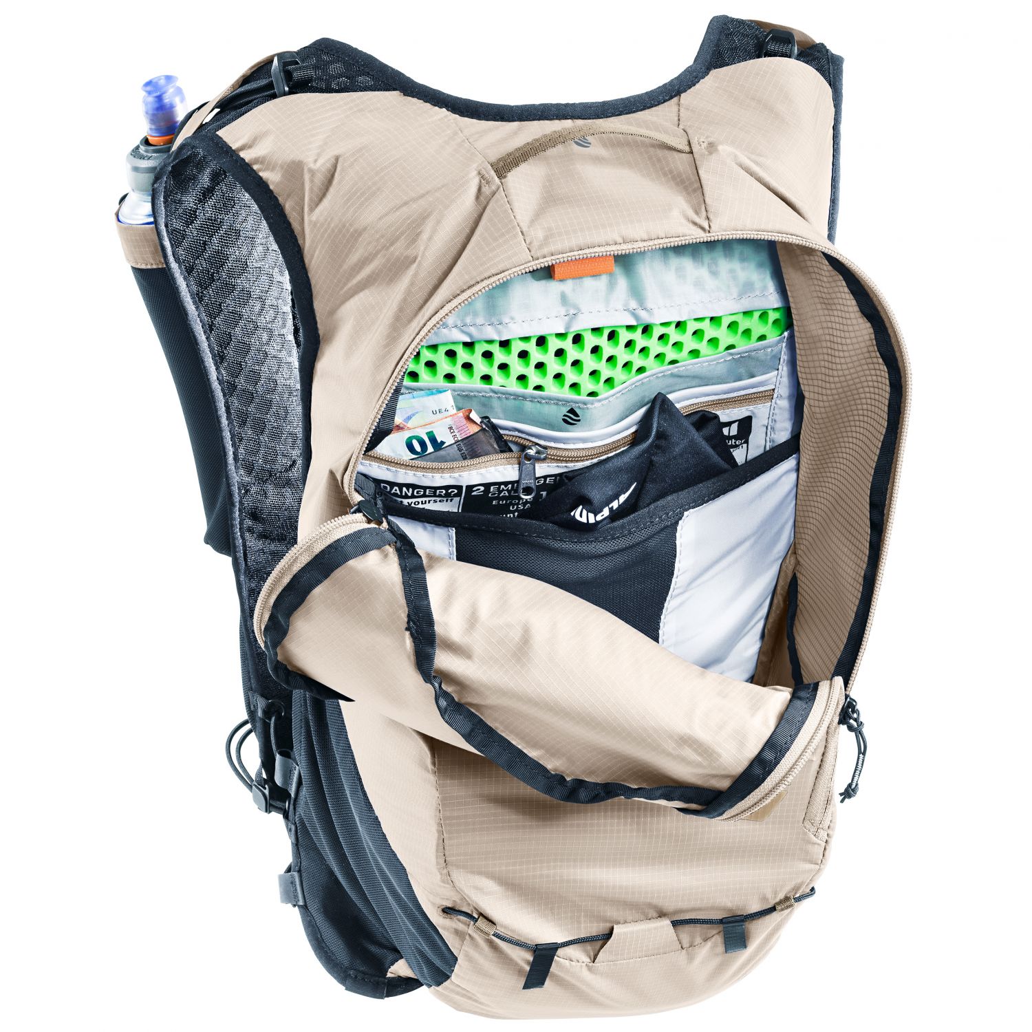Deuter Ascender 7, mochila de corrida, alumínio