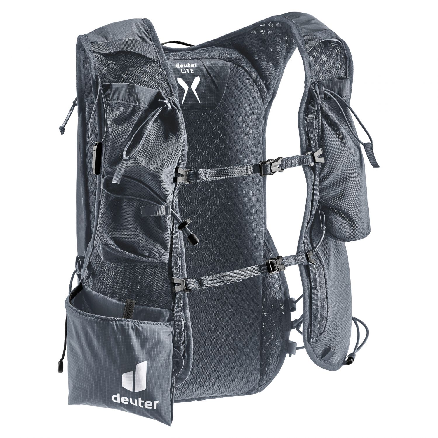 Deuter Ascender 7, mochila de corrida, unissex, preto
