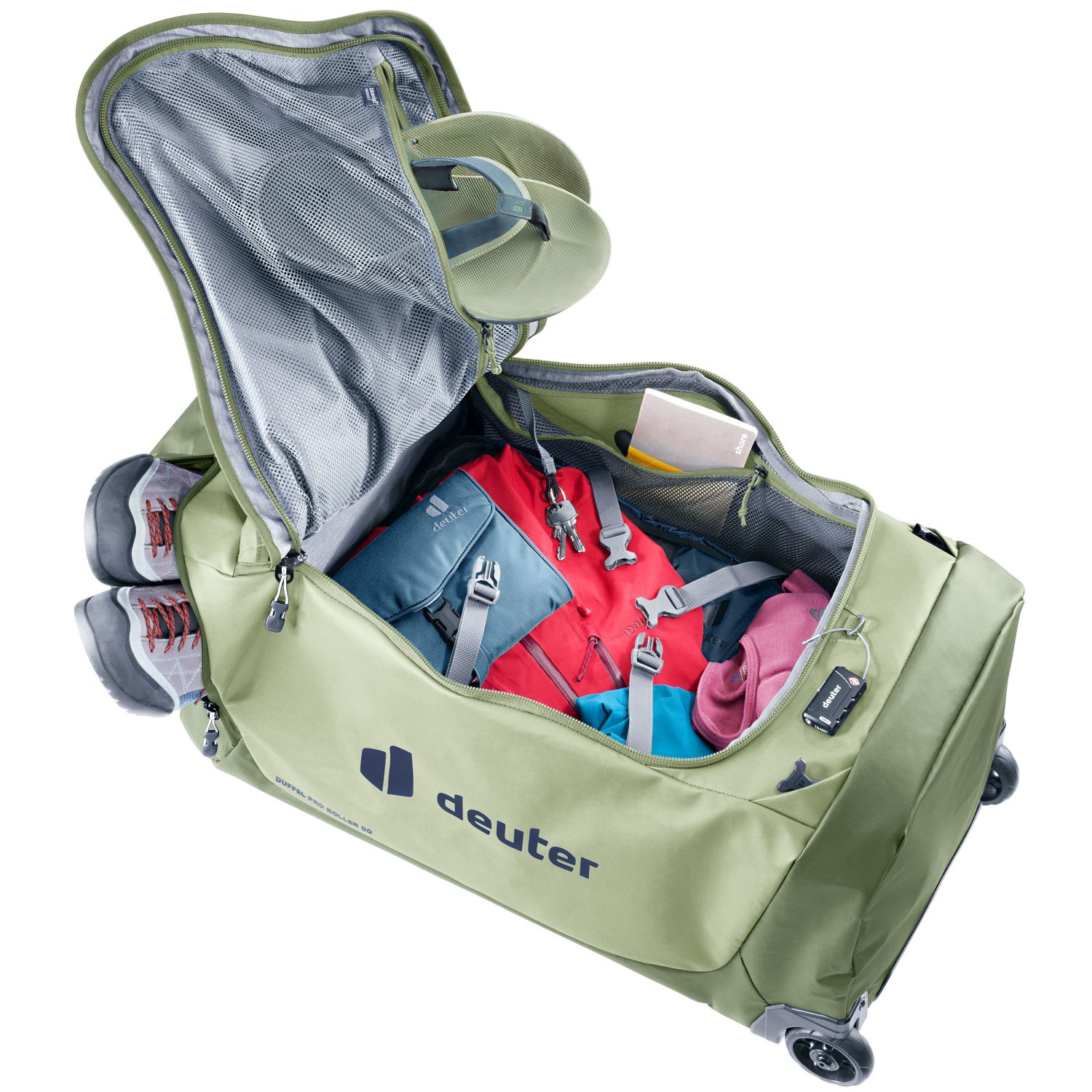 Deuter Duffel Pro Roller 90, grøn