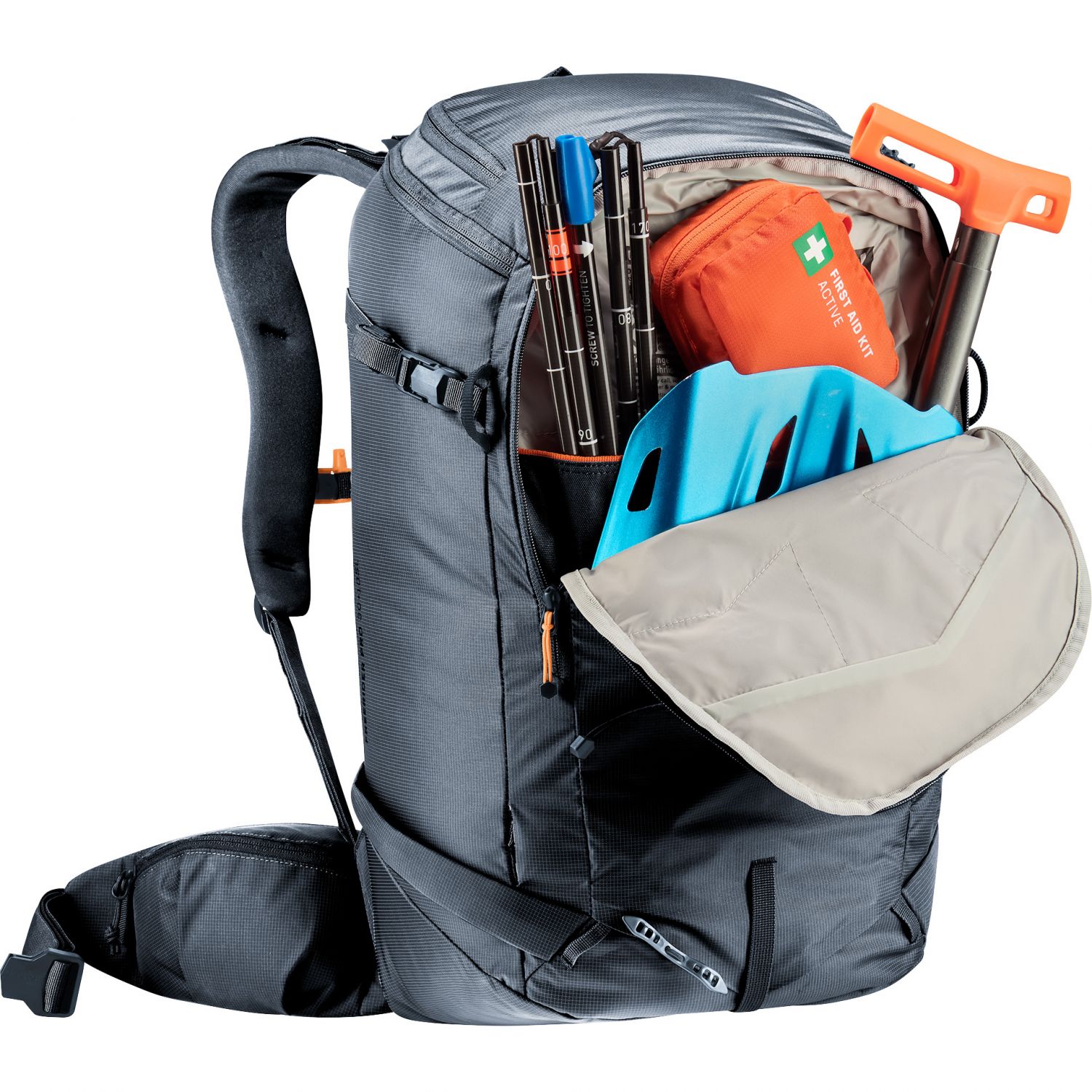 Deuter Freerider Pro 30+10 SL, dámsky batoh, čierna