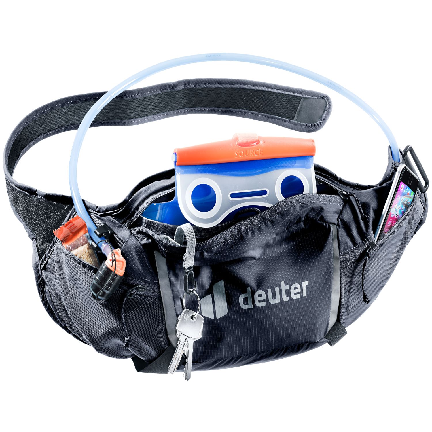 Deuter Shortrail III, løberygsæk, sort