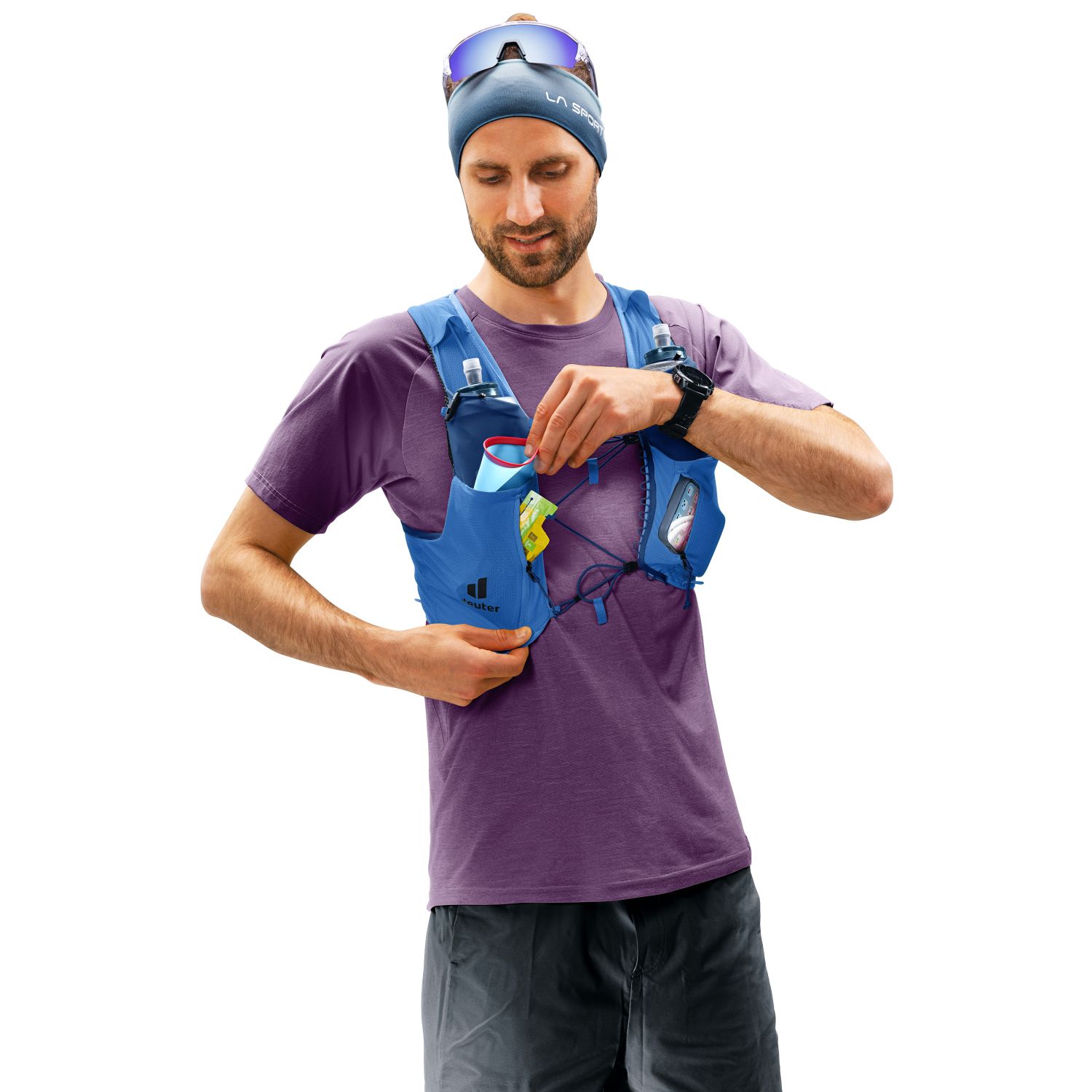 Deuter Traick 5, hardlooprugzak, blauw