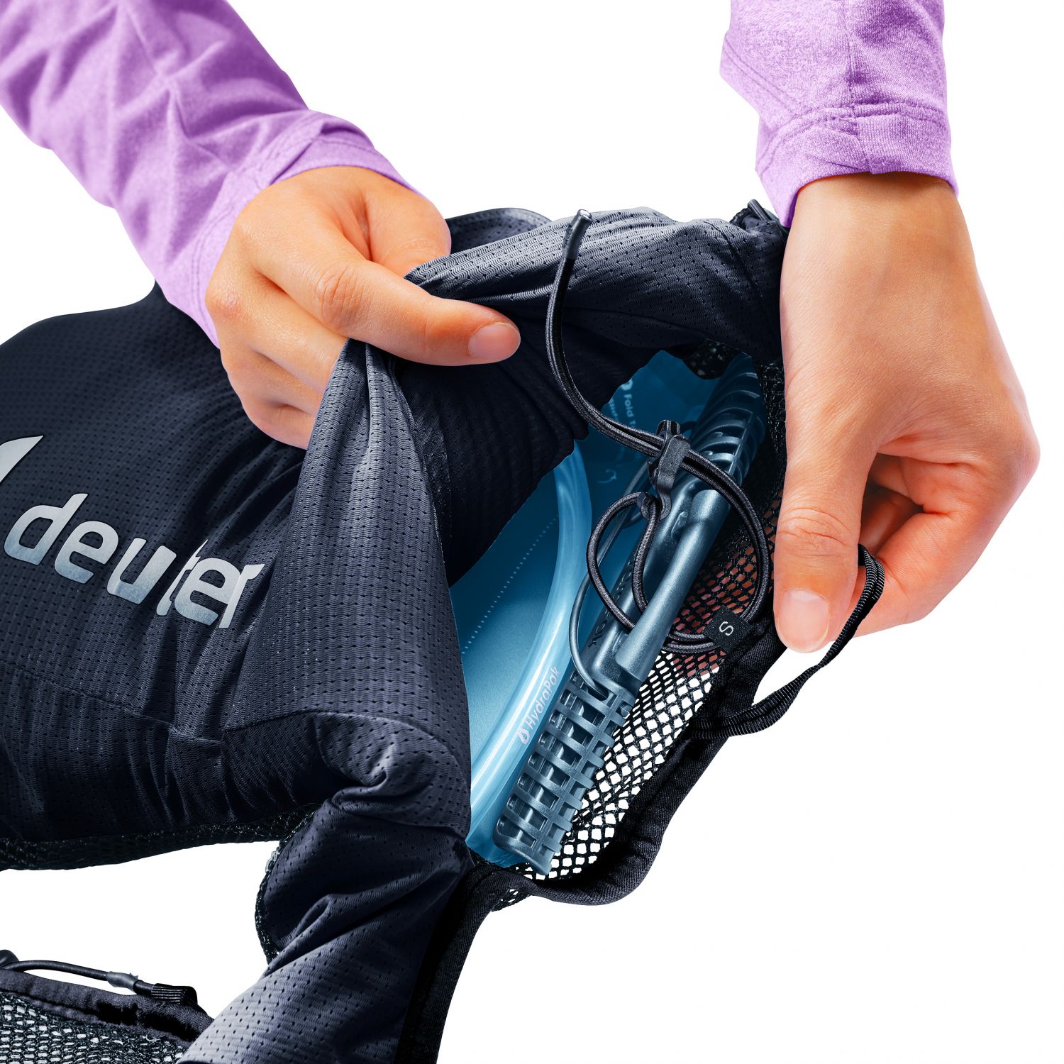 Deuter Traick 5 SL, bežecký batoh, dámsky, modrý
