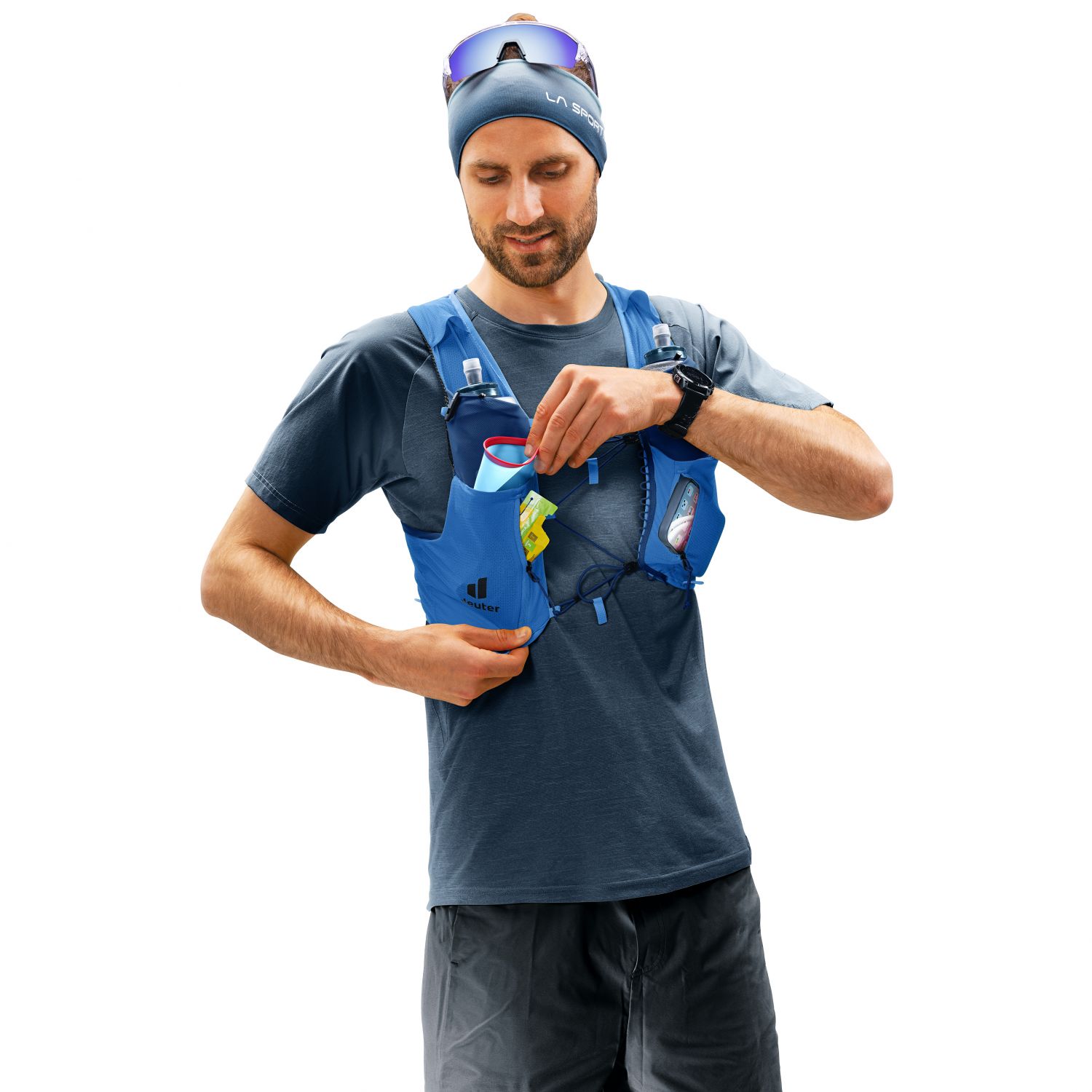 Deuter Traick 9, futóhátizsák, fekete