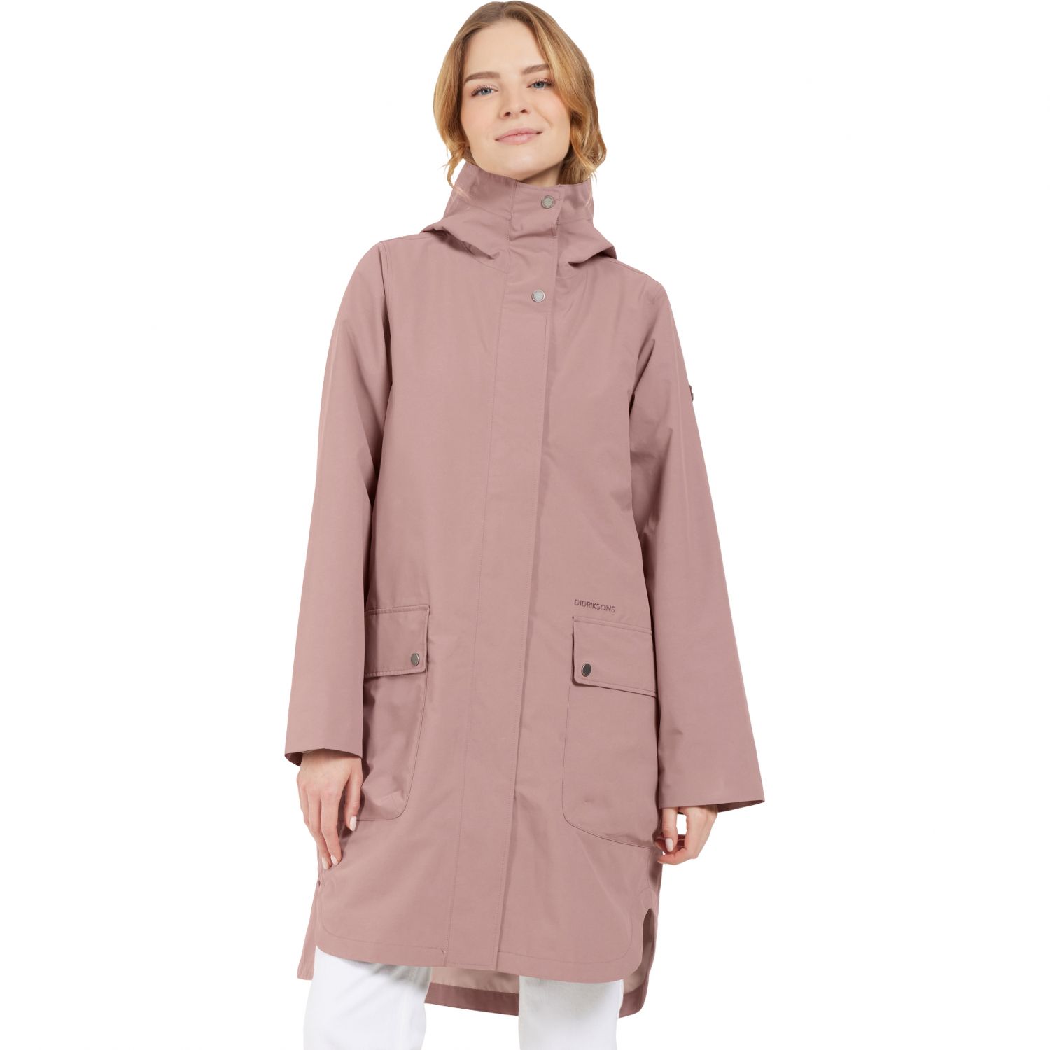 Didriksons Adria, impermeable, mujer, faded wine