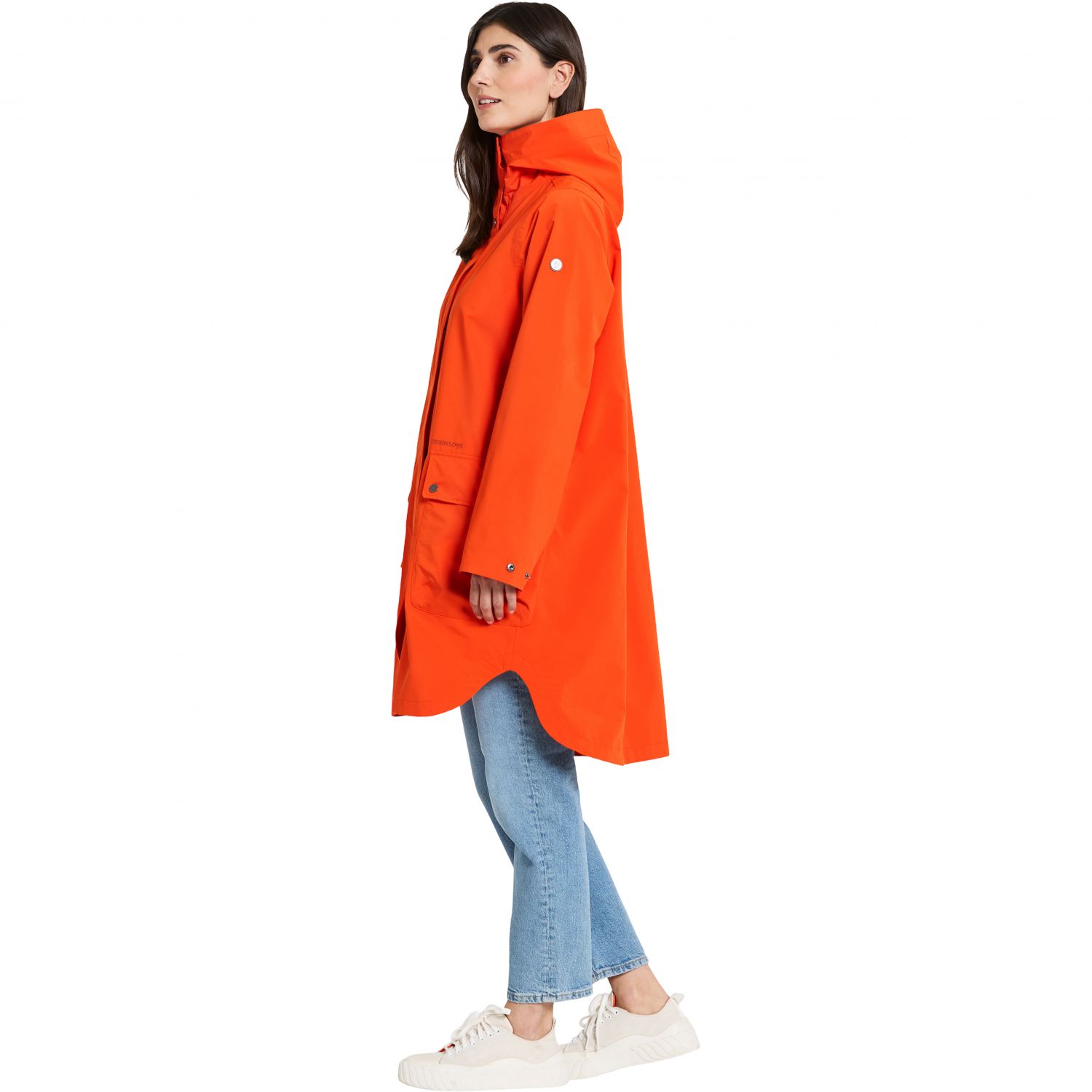 Didriksons Adria, p?aszcz przeciwdeszczowy, damski, tangerine red