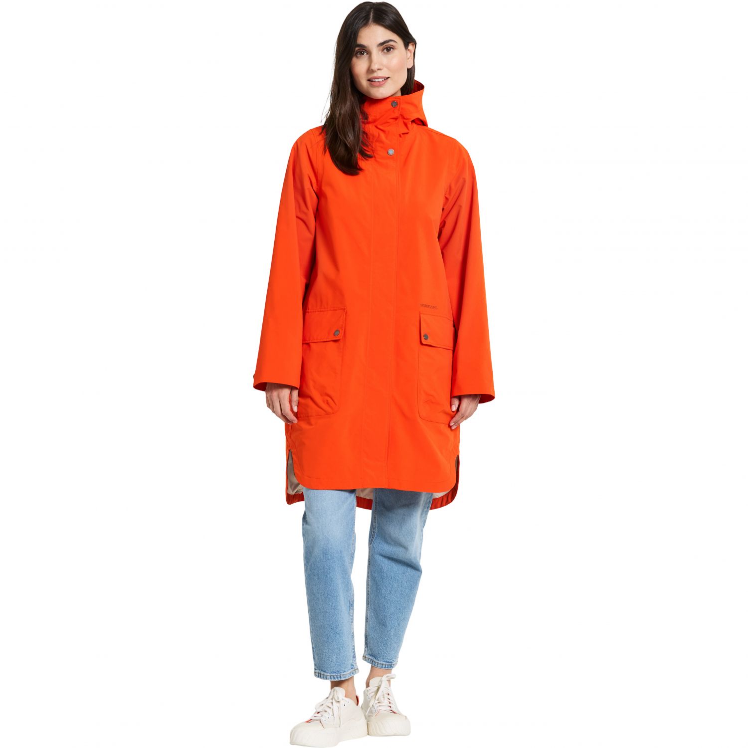 Didriksons Adria, Regnjakke, Dame, TANGERINE RED
