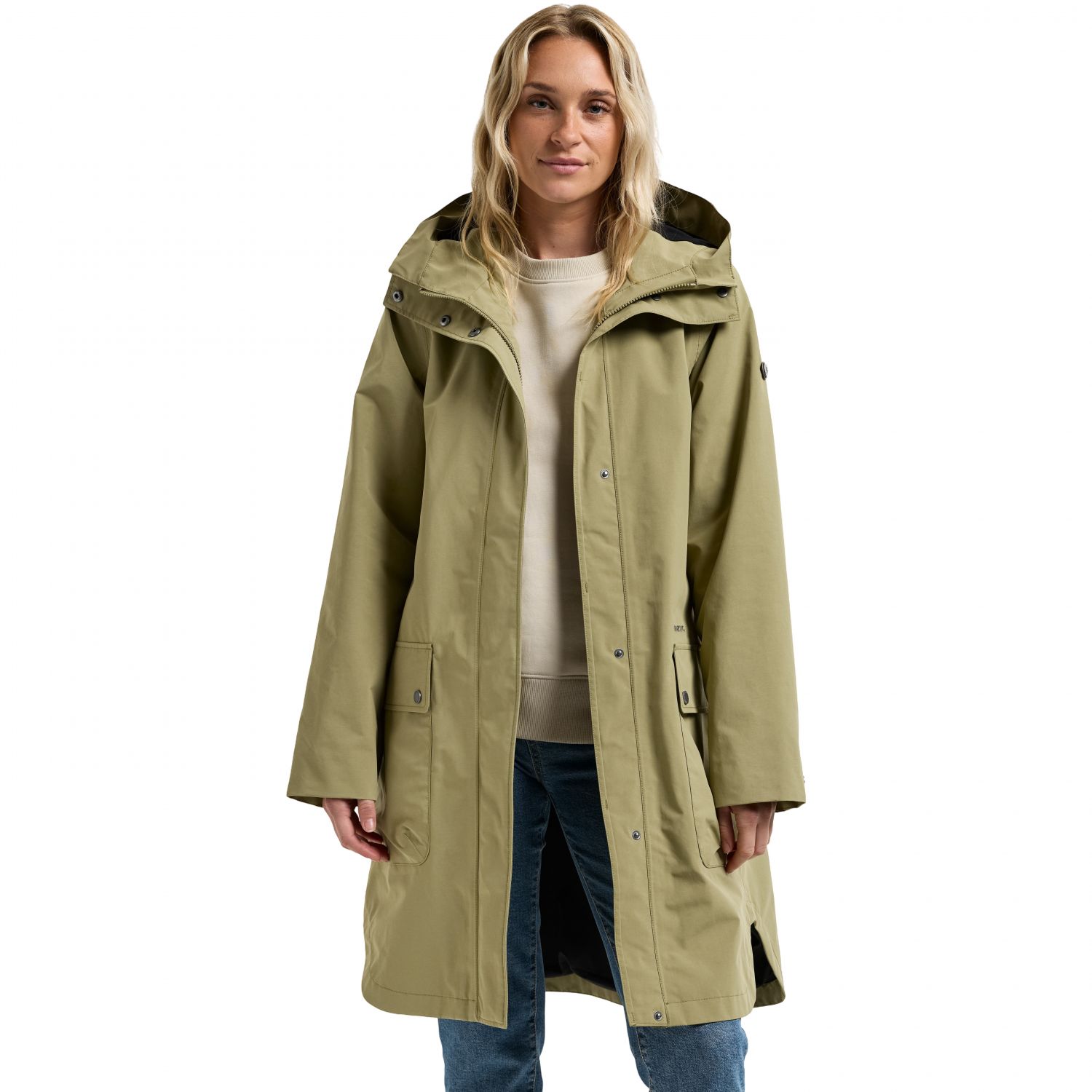 Didriksons Adria, Regnkåpe, Dame, Olive Green