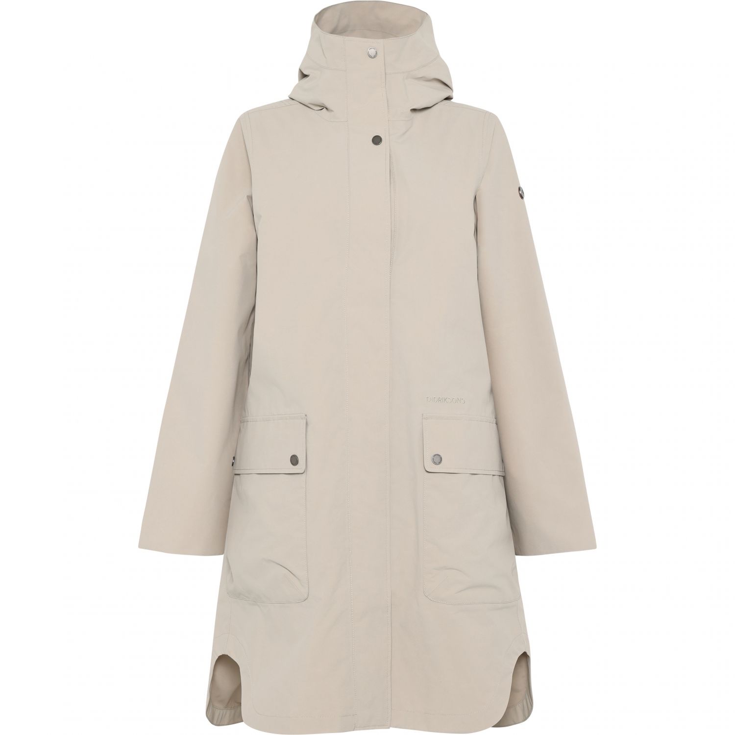Didriksons Adria, sadetakki, naiset, clay beige