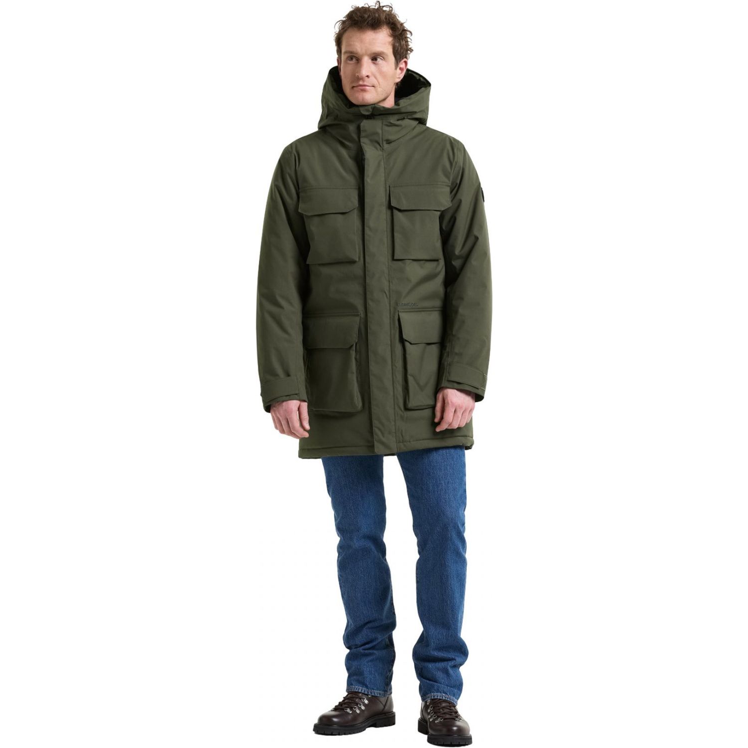 Didriksons Aiden 2, parka, bărbat, verde închis