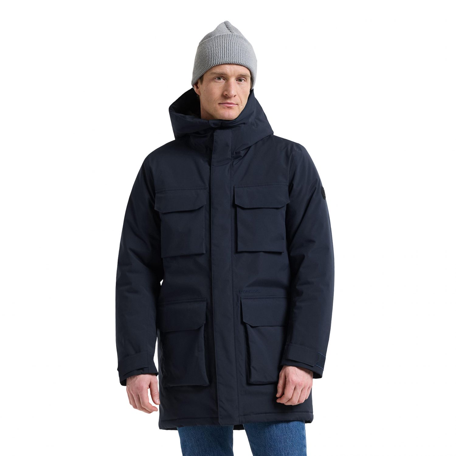 Didriksons Aiden 2, parka, masculino, azul marinho
