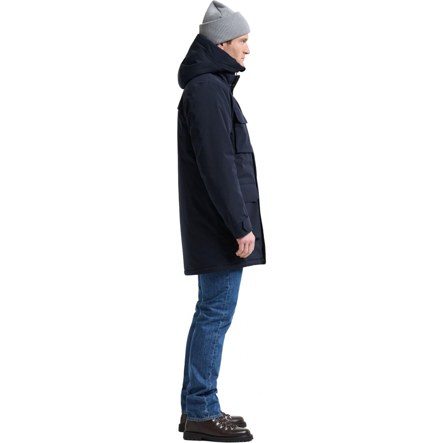 Didriksons Aiden 2, parka, masculino, azul marinho