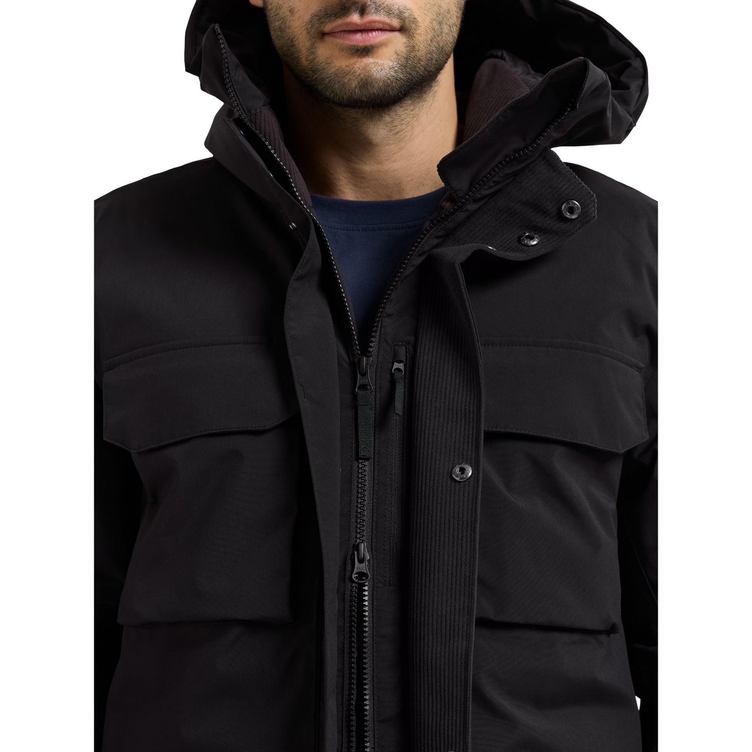 Didriksons Aiden 2, parka, masculino, preto