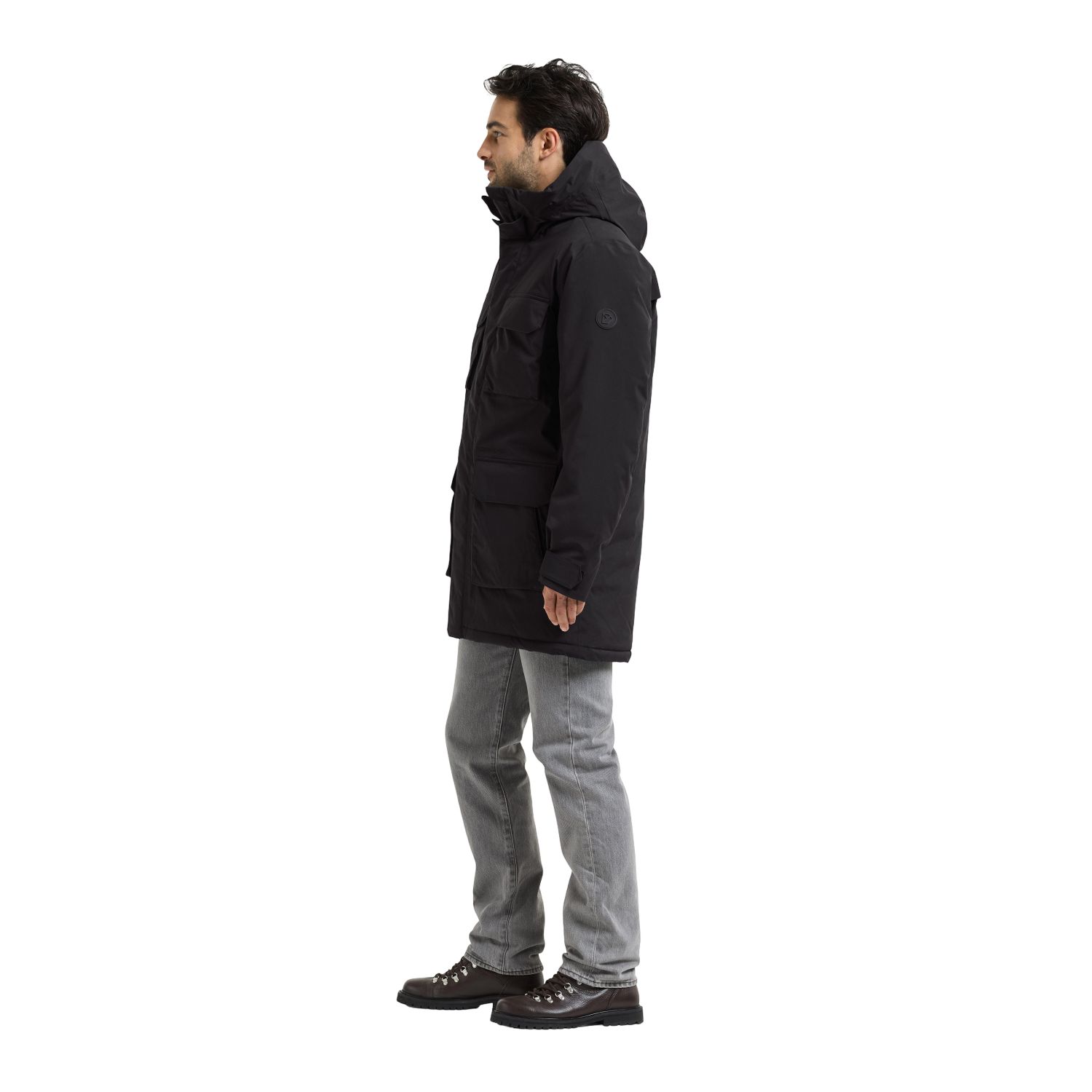 Didriksons Aiden 2, parka, masculino, preto
