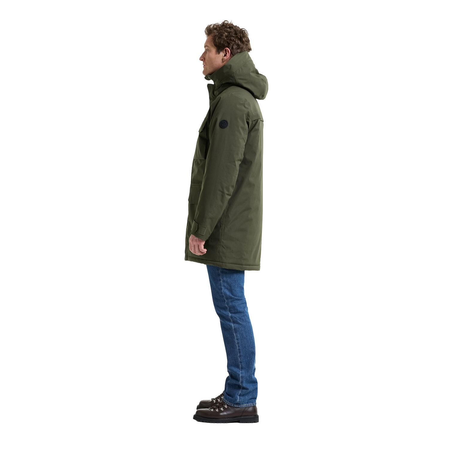 Didriksons Aiden 2, parka, masculino, verde-escuro
