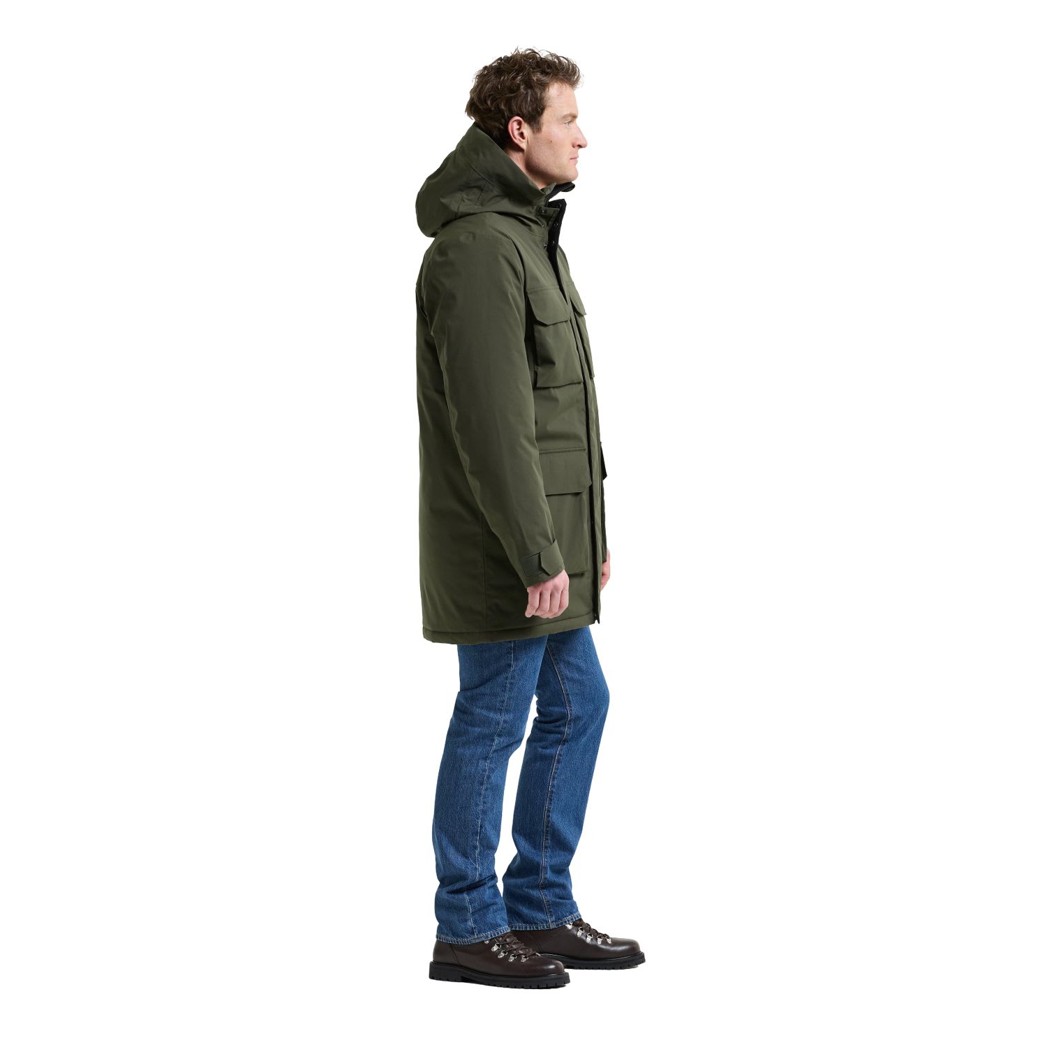 Didriksons Aiden 2, parka, masculino, verde-escuro