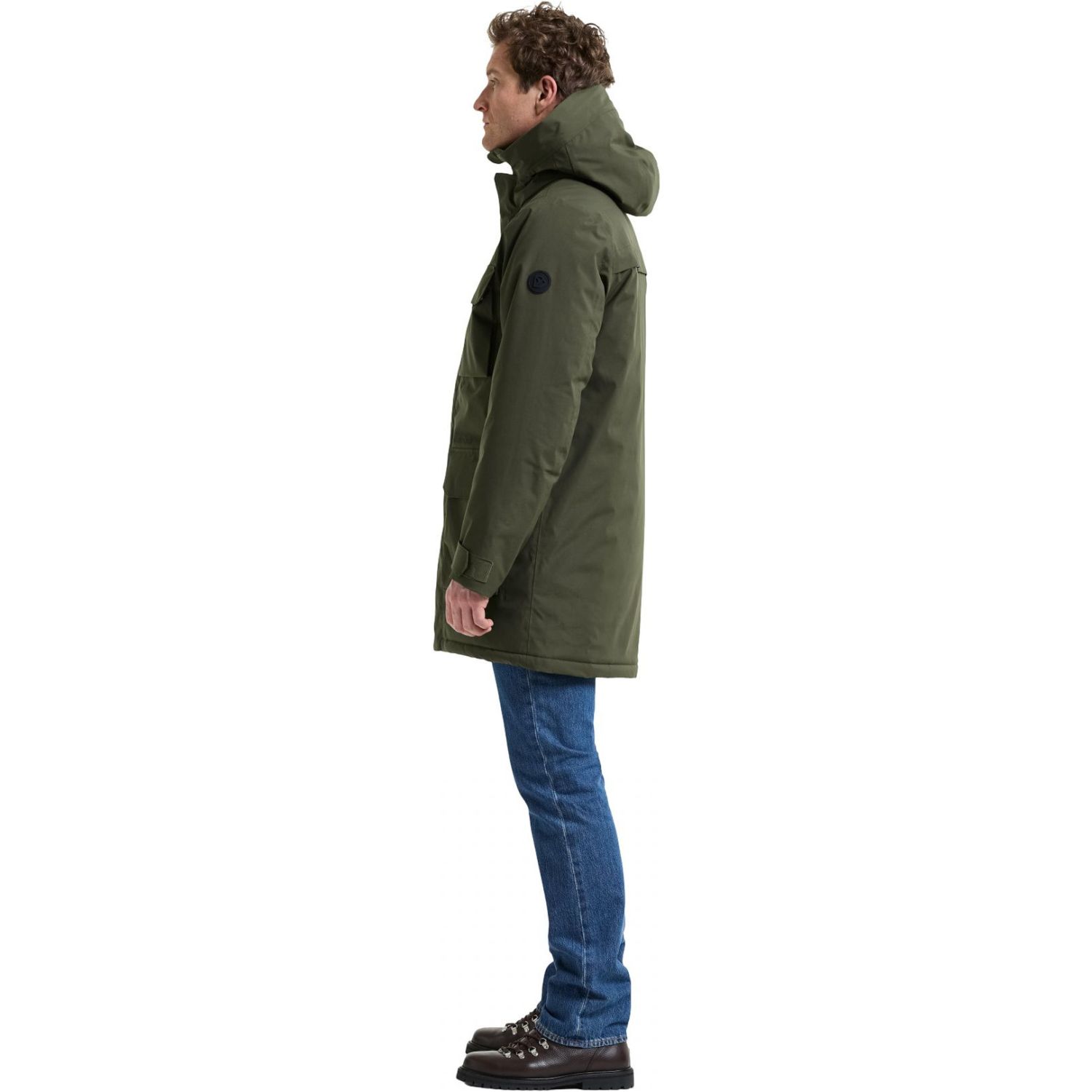Didriksons Aiden 2, parka, masculino, verde-escuro