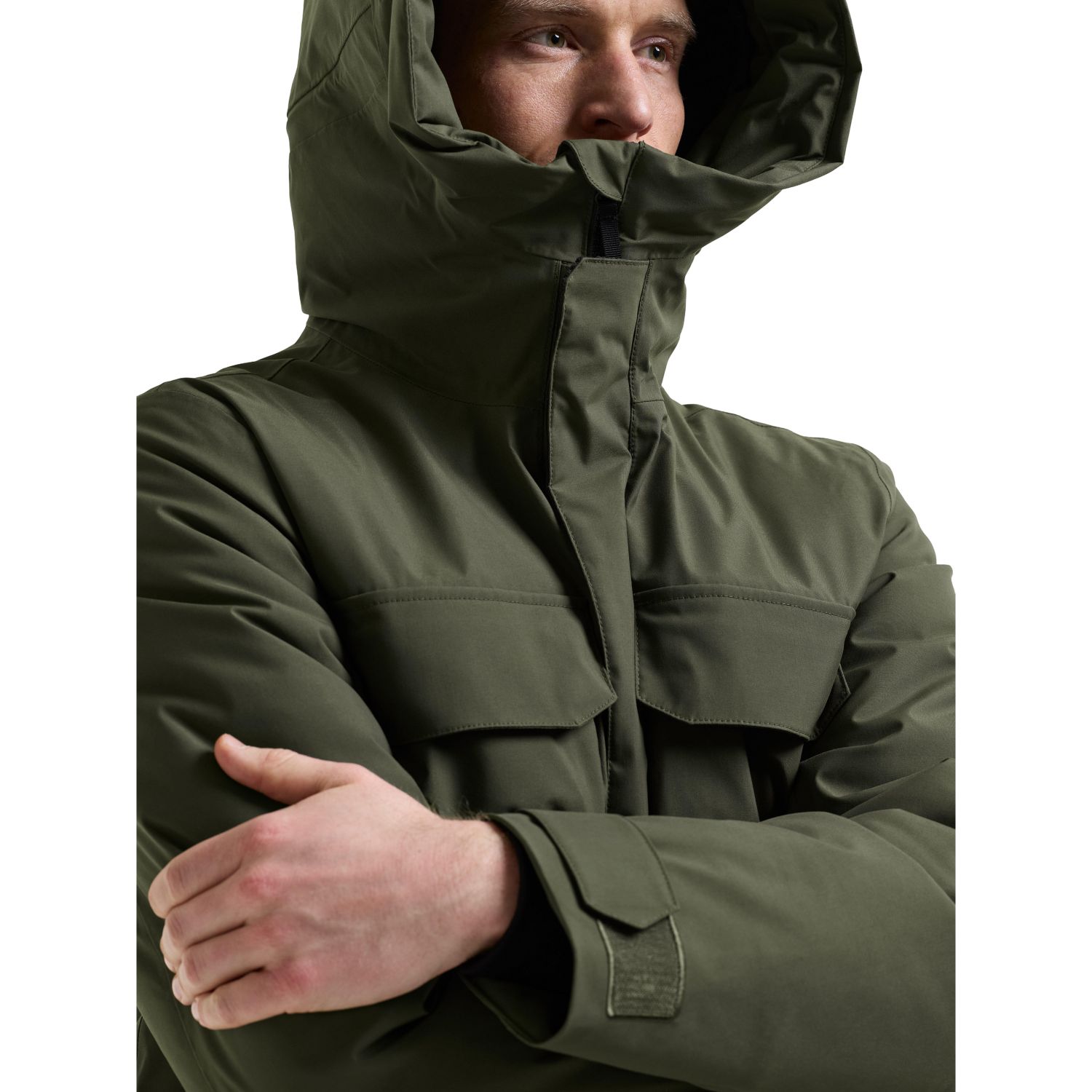 Didriksons Aiden 2, parkas, pánske, tmavozelená