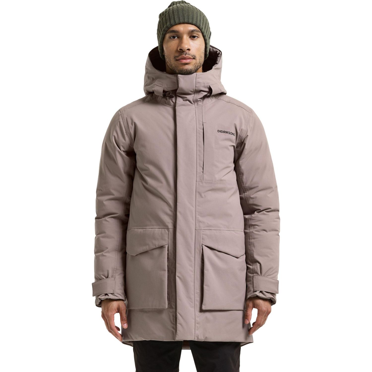 Didriksons Akilles 3, parka, herre, ash brown