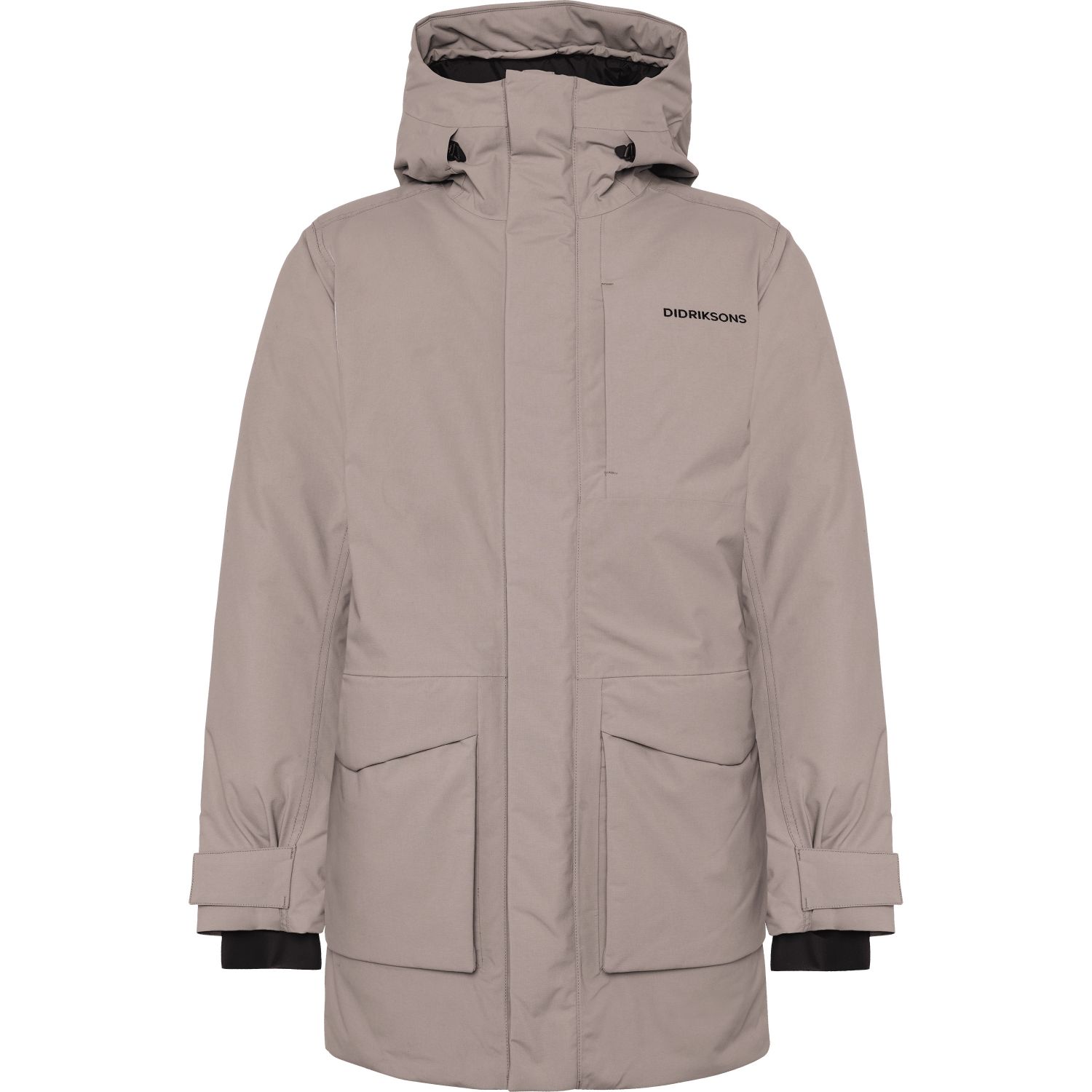 Didriksons Akilles 3, parka, masculino, marrom acinzentado