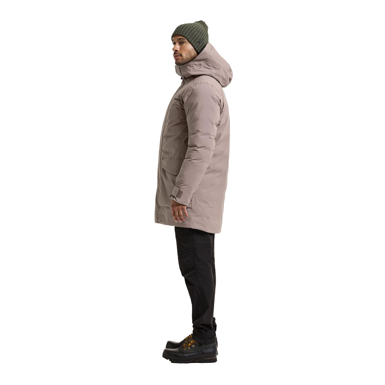Didriksons Akilles 3, parka, masculino, marrom acinzentado