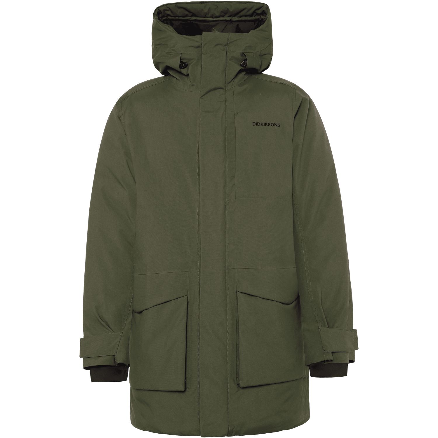 Didriksons Akilles 3, parka, masculino, verde-escuro