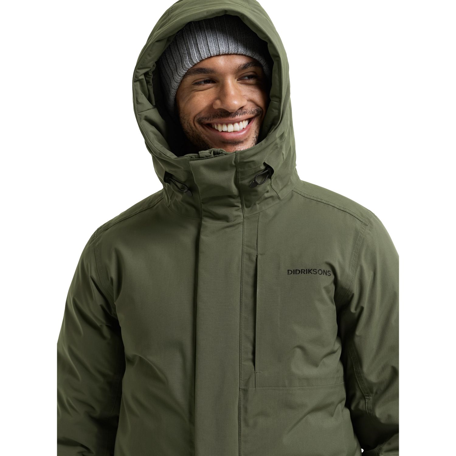 Didriksons Akilles 3, parka, pánske, tmavozelená