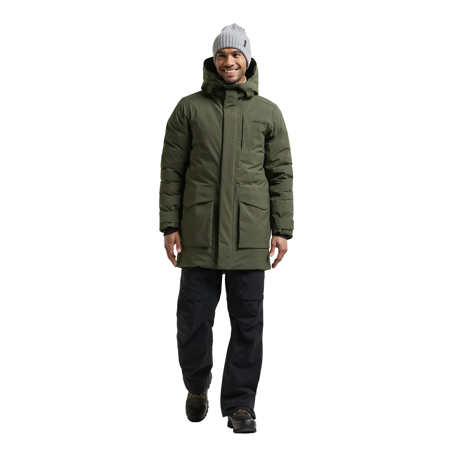 Didriksons Akilles 3, parka, pánske, tmavozelená