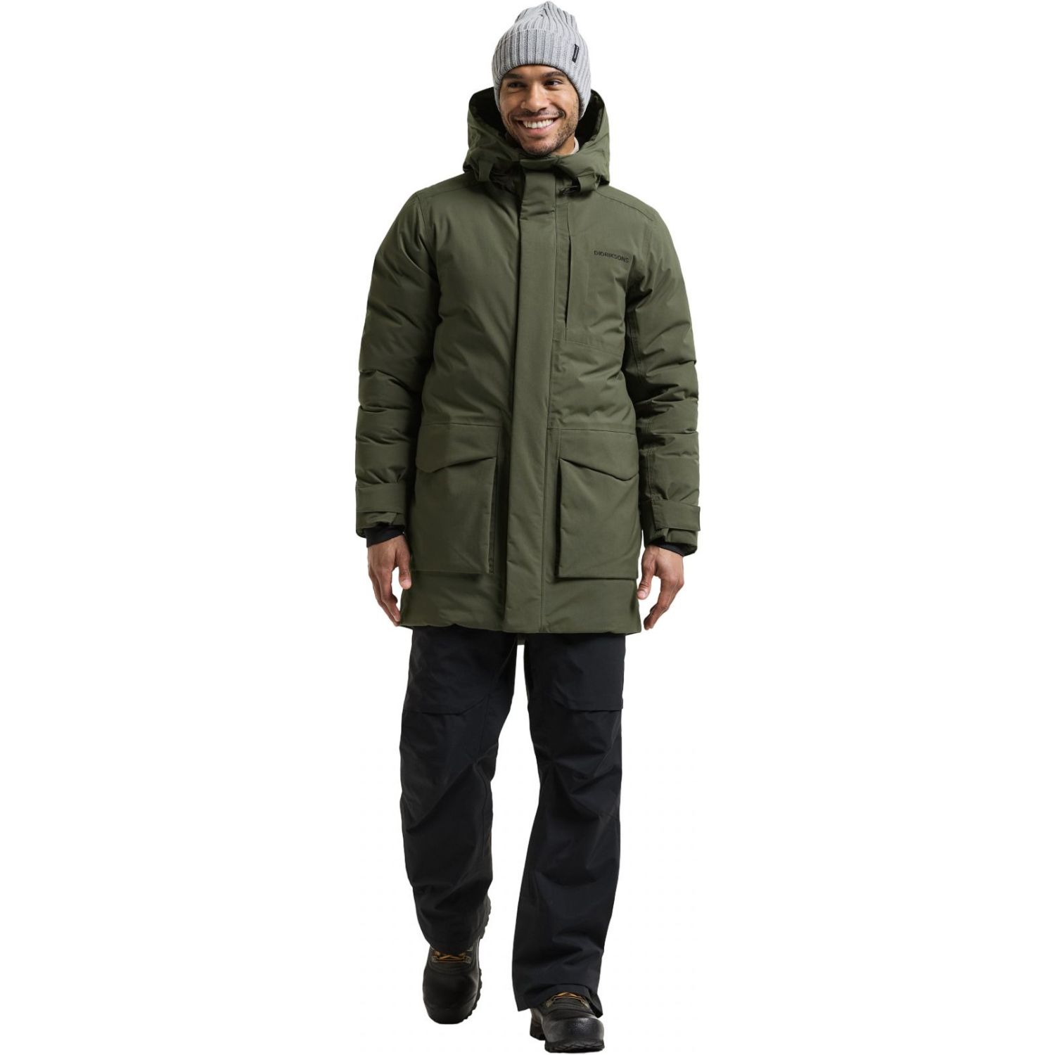 Didriksons Akilles 3, parka, pánske, tmavozelená