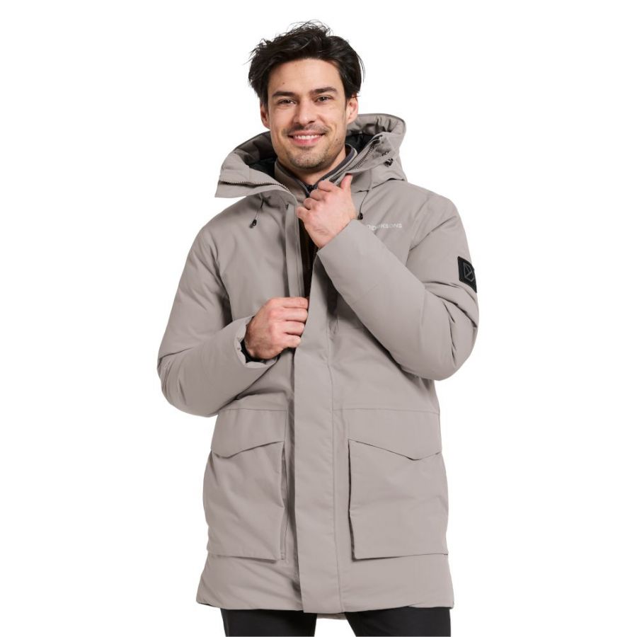 Didriksons Akilles, parka, m?ska, be?owy