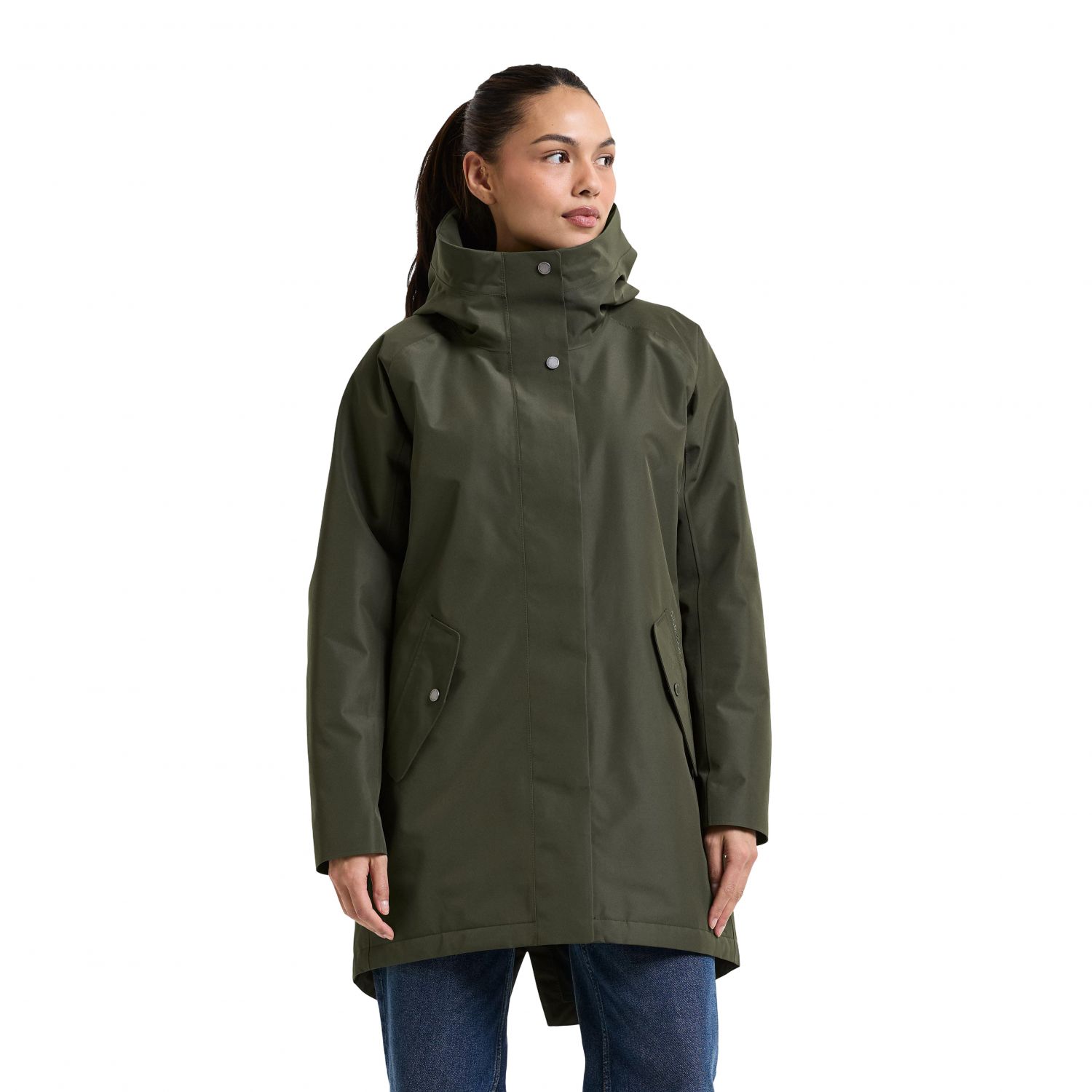 Didriksons Alana 2, parka, dames, donkergroen
