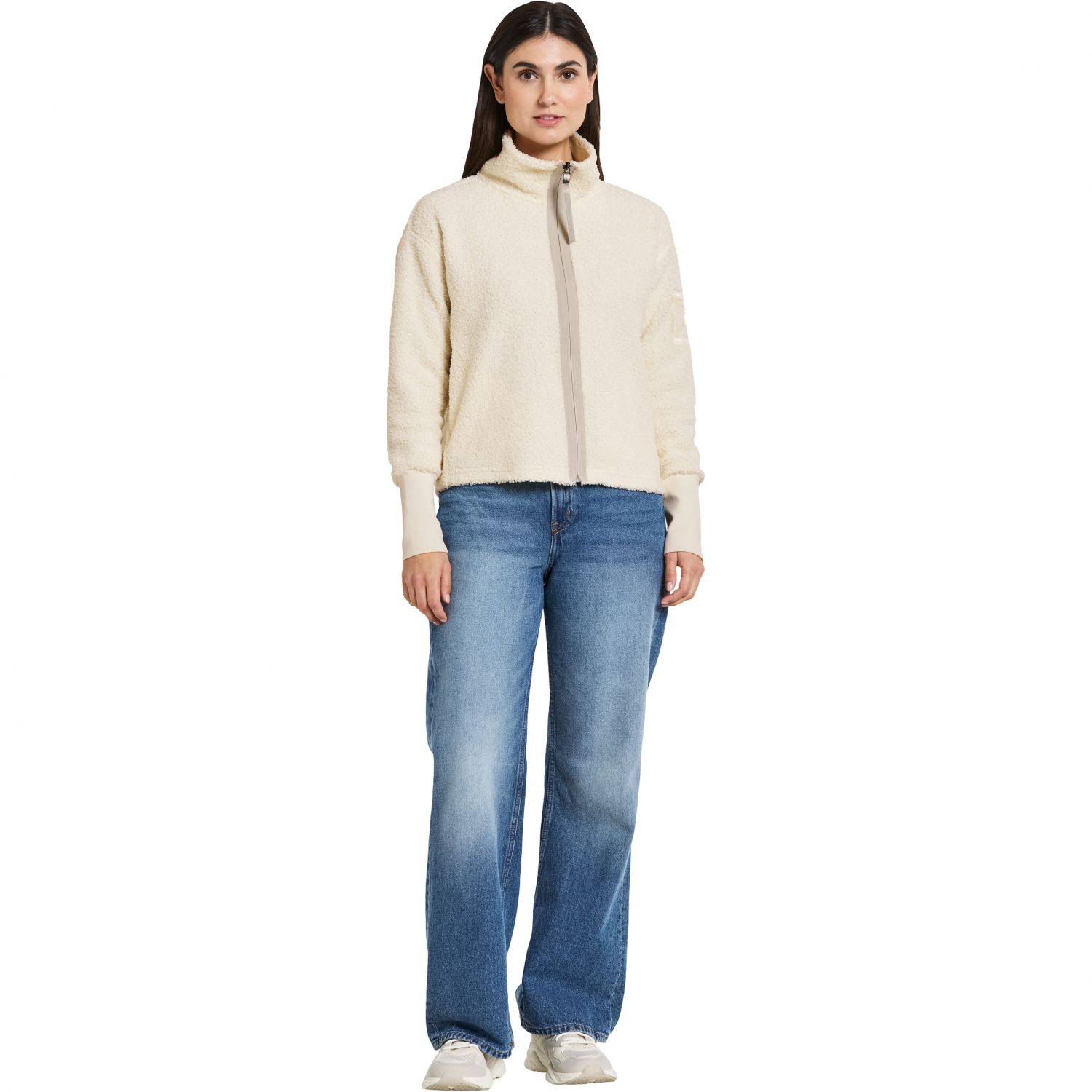 Didriksons Alexa, jachetă fleece, femei, spumă albă