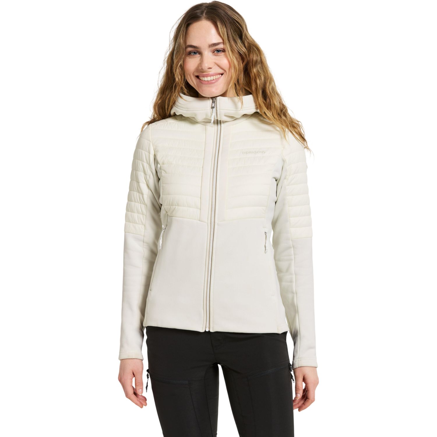 Didriksons Annema, isolerende jakke, dame, shell white