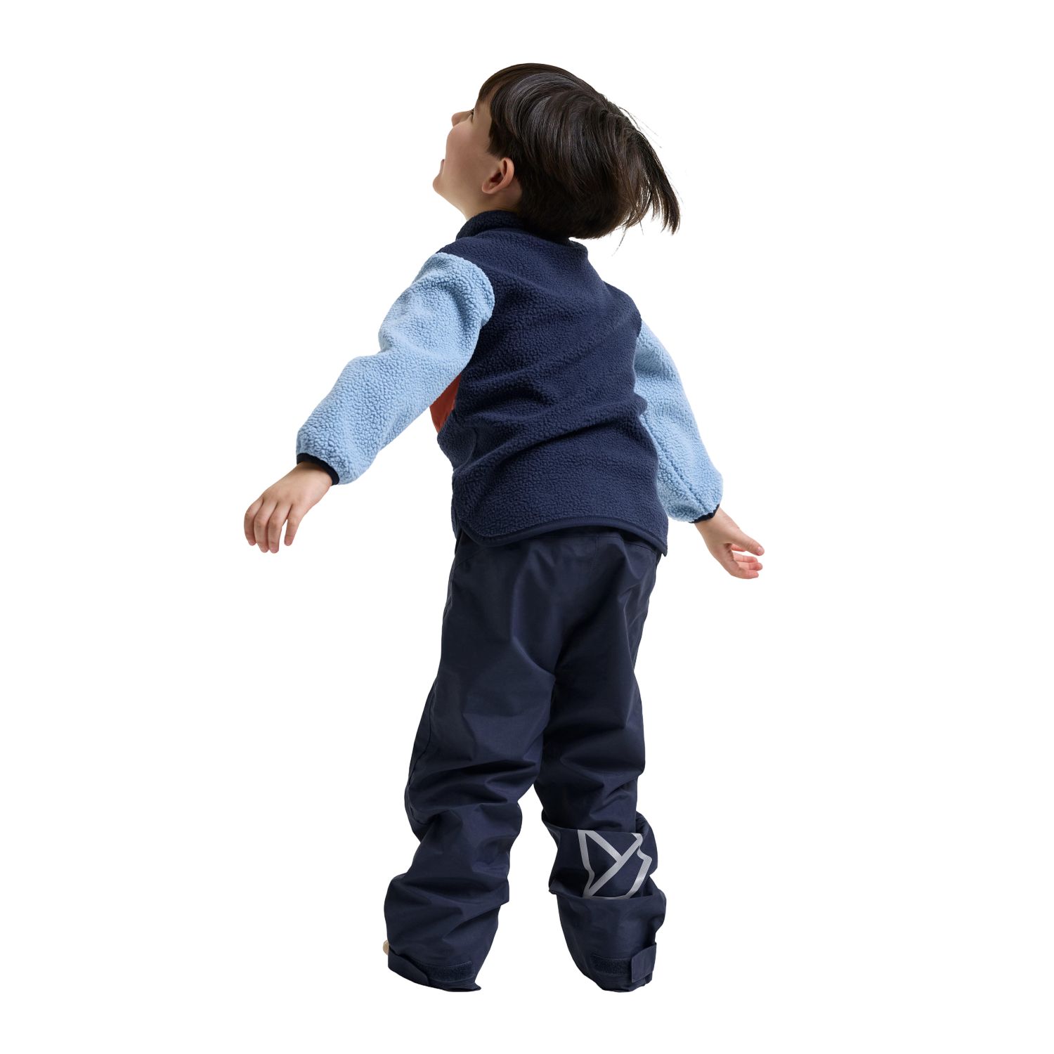 Didriksons Anten 2, fleecevest, kinderen, blauw