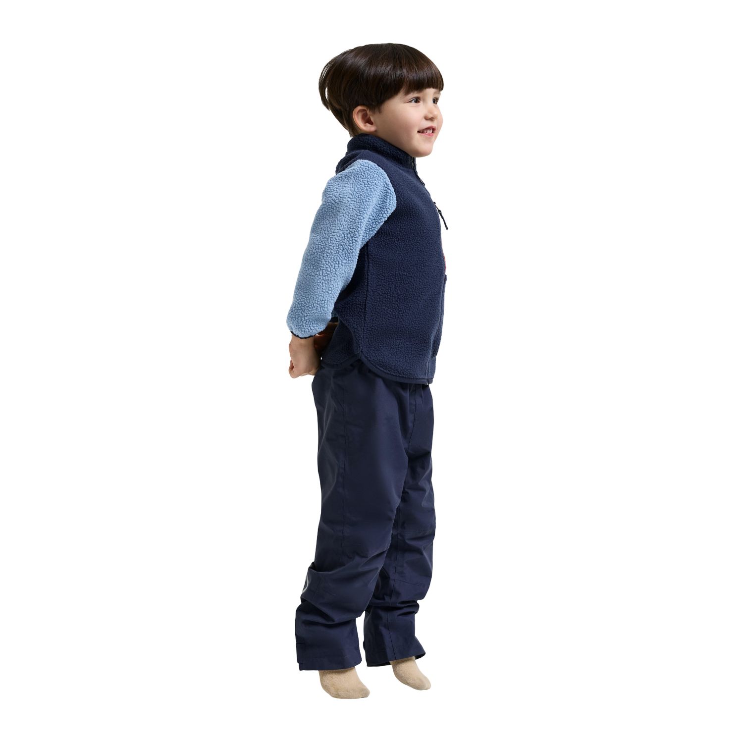Didriksons Anten 2, fleecevest, kinderen, blauw