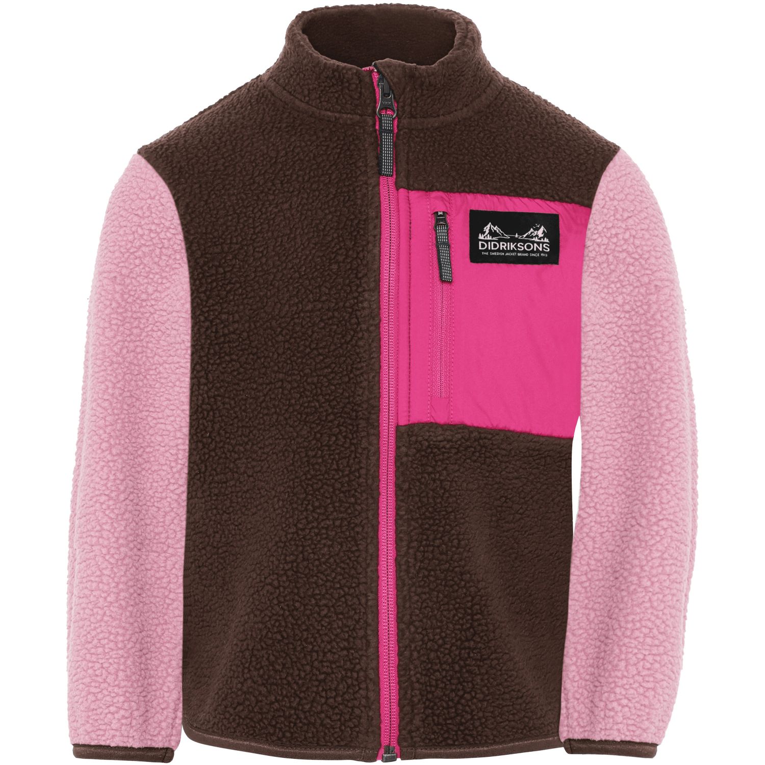 Didriksons Anten 2, fleecevest, kinderen, roze