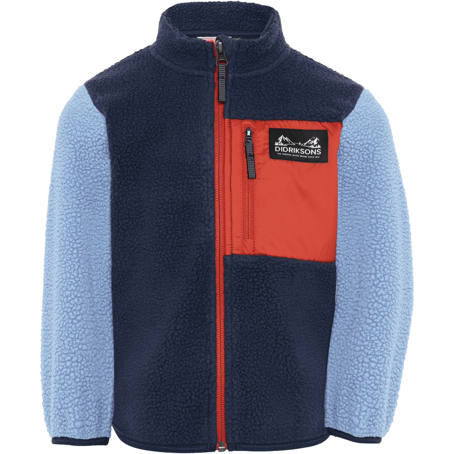 Didriksons Anten 2, giacca in pile, bambini, blu