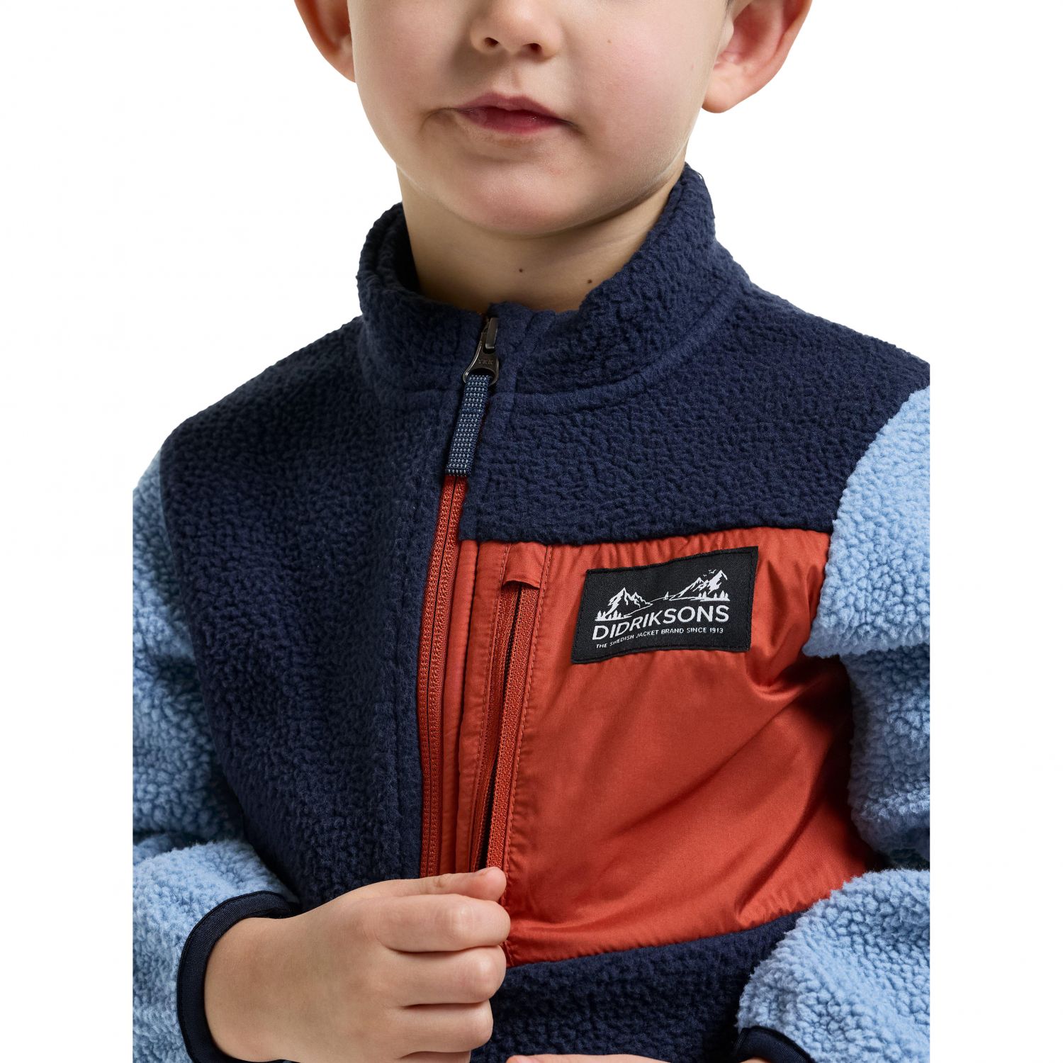 Didriksons Anten 2, giacca in pile, bambini, blu