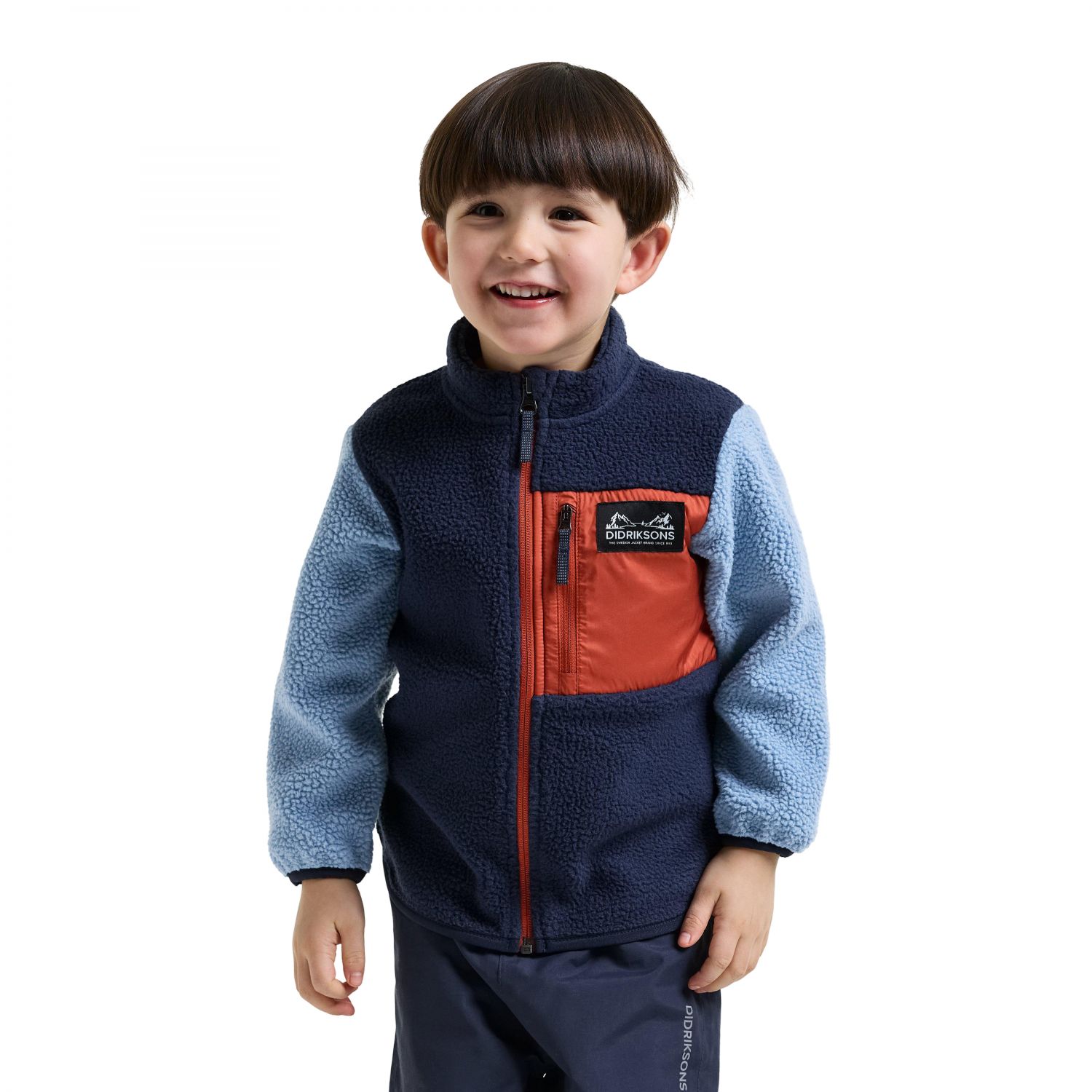 Didriksons Anten 2, giacca in pile, bambini, blu