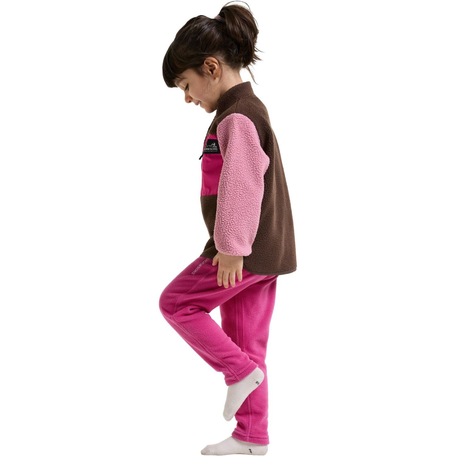 Didriksons Anten 2, giacca in pile, bambini, rosa