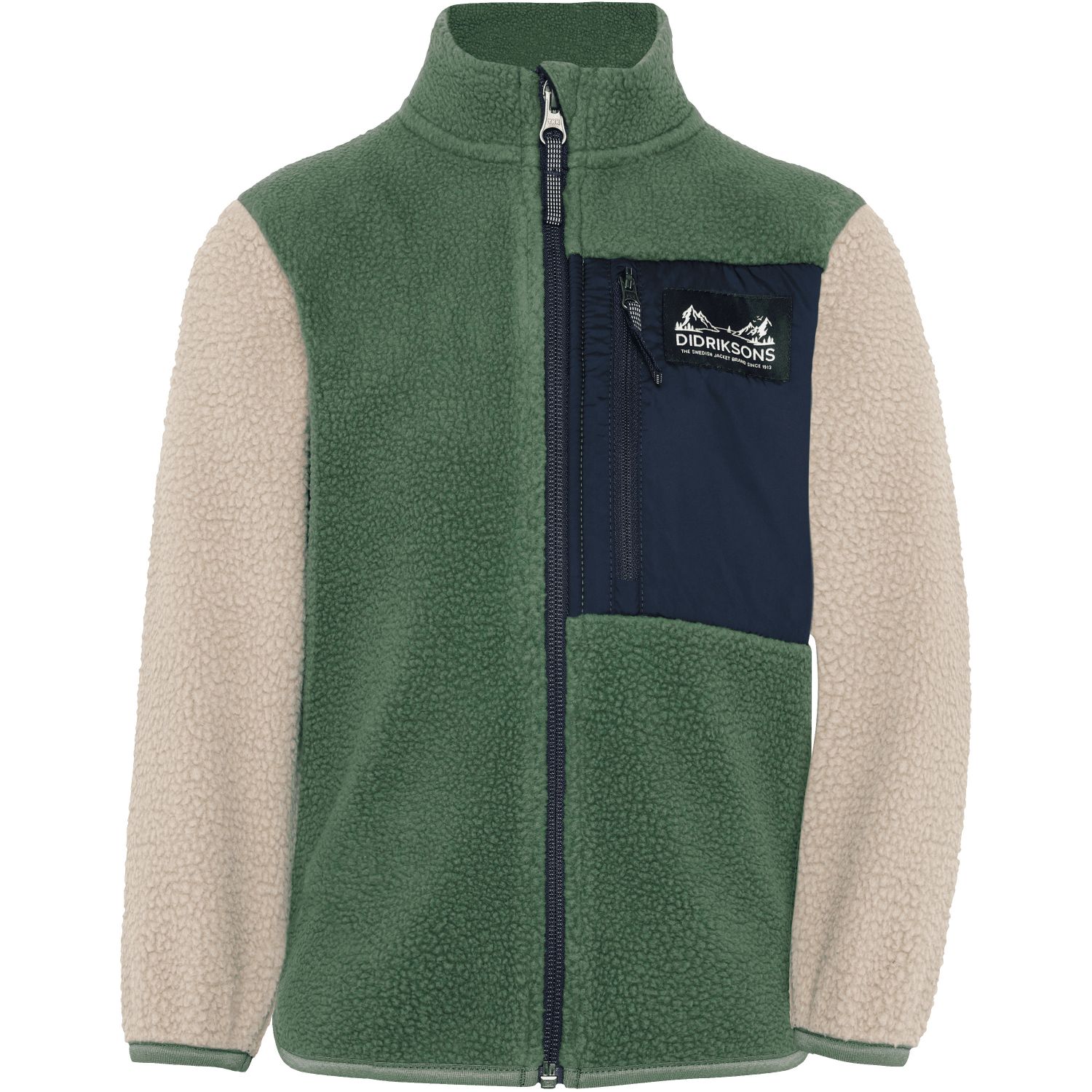 Didriksons Anten 2, giacca in pile, bambini, verde