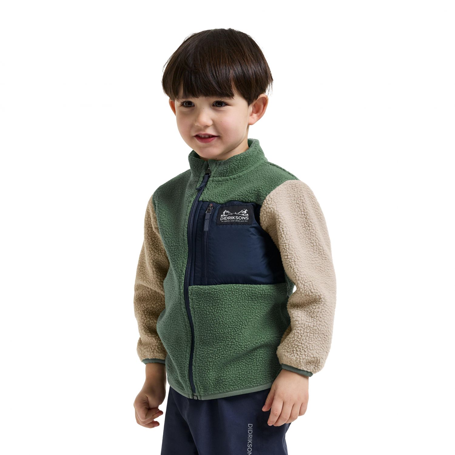 Didriksons Anten 2, giacca in pile, bambini, verde