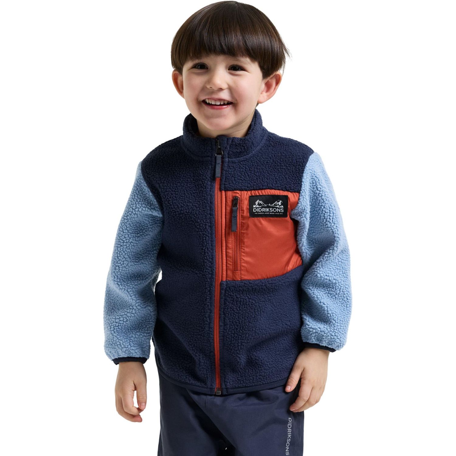 Didriksons Anten 2, jachetă din fleece, pentru copii, albastru